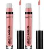 Prime Cosmetics Lipstick 02 Ruby Chocolate Kalıcı Likit Ruj, Pembe (2 Paketi) - Option-1