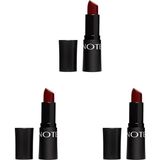 Prime Cosmetics Mattemoist Lipstick 307 Dark Wine Mat Bitişli Ruj - Bordo (3 Paketi) - Option-1