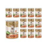 Prime Cuddy Yetişkin Kedi Somonlu ve Jöleli Konserve Mama 400 gr x 12 Adet - Option-1