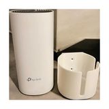 Prime Deco M4 ve E4 Uyumlu Duvar Askı Standı - Beyaz Mesh Wifi Montaj Aparatı