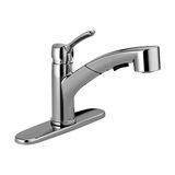 Prime Delta Faucet 4140-TP-DST Collins Tek Saplı Trakt-Paket Çekmeli Mutfak Bataryası, Krom - Ahşap