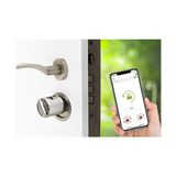 Prime Desi Utopic R Motorlu Silindir Akıllı Kilit, Telefondan Kontrol ve Şarj Edilebilir Pilli Akıllı Kapı Kilidi - Kolay Montaj, Deliksiz Montaj - 001-Renkli - 100 x 100 cm