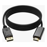 Prime Display Port To HDMI Kablo - Plated 1080P - 3 Metre - Option-1 - Ahşap