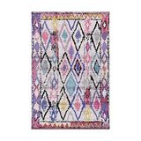 Prime Dizayn Cora Desenli Kadife Pamuk Tabanlı Yıkanabilen Kaydırmaz Antibakteriyel Salon Halısı 160X230 - 374-Yeşil
