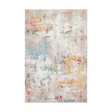 Prime Dizayn Laray Desenli Kadife Pamuk Tabanlı Yıkanabilen Kaydırmaz Antibakteriyel Salon Halısı 160X230 - 374-Yeşil