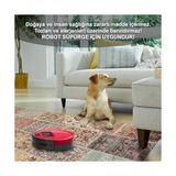 Prime Dizayn Nadine Patchwork Desenli Şönil Pamuk Tabanlı Yıkanabilir Kaymaz Antibakteriyel Salon Halısı 80X300 - 374-Yeşil
