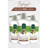 Prime Doğal Zeytinyağlı Saç Kremi 600 ml x 3 Adet - Option-1