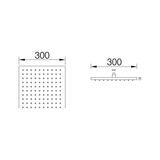 Prime Duş Başlığı Kare Slim 304 Metal 30X30 cm KTD103 - Option-1
