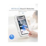 Prime Duş Telefon Tutucu, Su Geçirmez ve Buğu Önleyici, 360° Dönen Duvara Monte Telefon Kılıfı, 6.8 Inç'e Kadar Hd Hassas Dokunmatik Ekran Tutucu, Banyo ve Mutfak Için - Abanoz