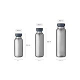 Prime - Elipse Termos Şişe, Çift Duvarlı Termos Su Şişesi, Yolculuk Için Termos Şişe, 12 Saat Sıcak ve 24 Saat Soğuk - Paslanmaz Çelik - 900 ml - Doğal Fırçalanmış - Bitki Çayı