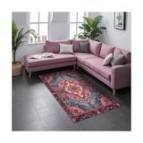 Prime Empar Şönil Kaymaz Doğal Pamuk Tabanlı Yıkanabilir Antibakteriyel Çevre Dostu Salon Halısı 160X230 - 374-Yeşil
