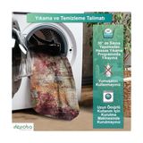 Prime Erne Kadife Kaymaz Pamuk Tabanlı Yıkanabilir Antibakteriyel Salon Halısı 200X300 - 374-Yeşil