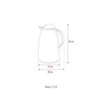 Prime Ews 1.5 Lt Isı Yalıtımlı Çay ve Soğuk Su Termosu Füme (12 Saat Tutar& Içi Camdır) - 2'si 1 Arada - 0,1 kg