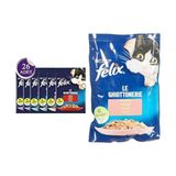 Prime Felix Tavuk Etli Kedi Yaş Mama (26 x 85 Gr) ve Felix Somonlu Kedi Yaş Mama (26 x 85 Gr) - -- - Option-1