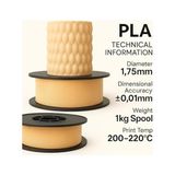 Prime Filetto Pla+ Filament 1.75MM 1 kg - Bej - Option-1