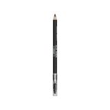 Prime Fırçalı Yumuşak Uçlu Belirginleştirici Gri Kaş Kalemi-Eyebrow Expert Powdery Liner 107 Deep Gray (3 Paketi) - 0-Siyah