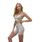 Prime FIT - Bej Çapraz Askılı Destekli Seamless Bra Sporcu Sütyeni (Bej, L)