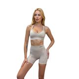 Prime FIT - Bej Yüksek Bel Seamless Push-Up Toparlayıcı Şort Tayt (Bej, XS)