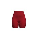 Prime FIT - Kırmızı Yüksek Bel Seamless Push-Up Toparlayıcı Şort Tayt (Kırmızı, S)