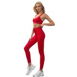 Prime FIT - Kırmızı Yüksek Bel Seamless Push-Up Toparlayıcı Tayt (Kırmızı, L)