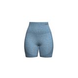 Prime FIT - Mavi Yüksek Bel Seamless Push-Up Toparlayıcı Şort Tayt (Mavi, S)