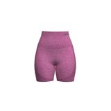 Prime FIT - Pembe Yüksek Bel Seamless Push-Up Toparlayıcı Şort Tayt (Pembe, L)