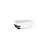 Prime Flat Kapaklı Tuvalet Kağıtlığı Krom Renk 118X85X170 mm - 000-Siyah