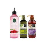 Prime Frambuazlı Sirke & Saç Toniği 500 Ml, Zeytinyağlı Vücut Losyonu ve Argan Yağlı Vücut Losyonu - Option-1