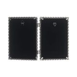 Prime Frames 4x6 Menteşeli Çift Fırçalı Nikel Metal Resim Çerçevesi Halat Tasarımlı - -- - Option-1