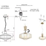 Prime Fulvina 40'lık Tekli Sarkıt 1*E27 - Option-1 - 15000K - Beyaz