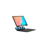 Prime - Galaxy Tab S11 Ultra Border Keyboard Bluetooh Bağlantılı Standlı Klavyeli Tablet Kılıfı - Siyah - Option-1 - Altın