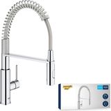 Prime Get Eviye Bataryası |360˚ Dönüş Açısı | Krom | 30361000 - Ahşap