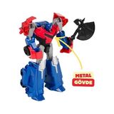 Prime Giffy/oyuncak Metal Gövdeli 20 cm Araba ve Tıra Dönüşen Optimus ve Bumblebee Model Dönüşen Robotlar Autobots (Kırmızı) - Option-1