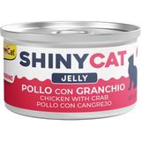 Prime Gimcat Shinycat Konserve Yaş Kedi Maması, Tavuklu Yengeçli, 70 G - 0,75 kg