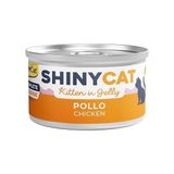 Prime Gimcat Shinycat Konserve Yaş Kedi Maması, Yavru Tavuklu, 70 G - 0,75 kg