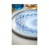 Prime Glas Sorrento Cam Tabak 4 Adet Çap:21 cm Mavi - Option-1 - 51R-Turuncu