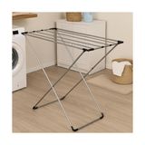 Prime Gri Katlanabilir Çamaşır Kurutmalığı – Kompakt ve Dayanıklı Metal Gövdeli Kurutma Askısı | Banyo, Balkon, Teras ve Bahçe Kullanımı Için Uygun - 000-Siyah - Option-1