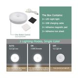Prime Hareket Sensörü Gece Lambası USB Şarj Edilebilir, Soğuk Beyaz ve Kısılabilir, 10 Led, Manyetik Gece Lambası, Dolap Merdivenleri Koridor Banyo Iç