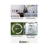 Prime Harfli Kırlent Kılıfı Kadife 43X43 cm Çift Taraflı A Harfi Kedi Desenli Evlilik Teklifi Doğum Günü - Option-1 - 001-Renkli
