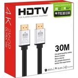 Prime HDMI Kablo 30 Metre 4K Hdtv 2160P 18GBPS Premium Altın Kaplama Uç Yüksek Hızlı Aktarım Plasma LCD Pc Ses Ekipmanları 30 Metre - Option-1 - Ahşap