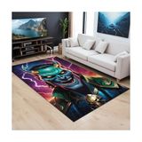 Prime Hetra Kadife Oyuncu Odası Halısı Kaymaz Pamuk Tabanlı Yıkanabilir Antibakteriyel Gamer, Gaming Halısı 160X230 - 374-Yeşil