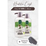 Prime Hindistan Cevizi Duş Jeli 600 ml x 2 Adet ve Şampuan Fırçası - 1 kg