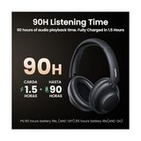 Prime Hitune Max5 Hibrit Aktif Gürültü Engelleyici Kablosuz Kulak Üstü Kulaklık, Siyah - -- - Option-1