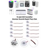 PRİME HOME 10 adet Humidifier Atomizer Seramik Başlık Piezo Disk Ultrasonik Ortam Oda Nemlendirici