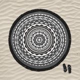 Prime Home Mandala 4 Yuvarlak Plaj Havlusu - Çok Renkli