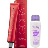 Prime Igora Igora Saç Boyası 6-77 Koyu Kumral Yoğun Bakır 60 ml + Mini Oksidan 20 Volüm