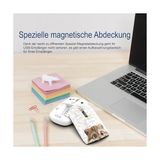 Prime Inca IWM-242K Bluetooth 5.4 + 2.4g Kablosuz Sessiz Optik Mouse | Şarjlı 500MAH Batarya | Çift Modlu Bağlantı | 800-1600 Dpı | Manyetik Kapak | Sağ-Sol El Uyumlu | Windows, Mac,