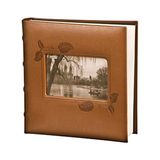 Prime Kabartmalı Sarmaşık Çerçeve Deri Kapak Fotoğraf Albümü, Kahverengi 10 x 15 cm