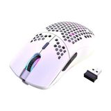 Prime Kablosuz Petek Tasarım Şarjlı Gaming Mouse – Rgb Aydınlatmalı 3200 Dpı Ultra Hafif Beyaz