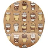 Prime Kahve Bardakları Bilek Destekli Mouse Pad - Option-1 - 0002 - Beyaz